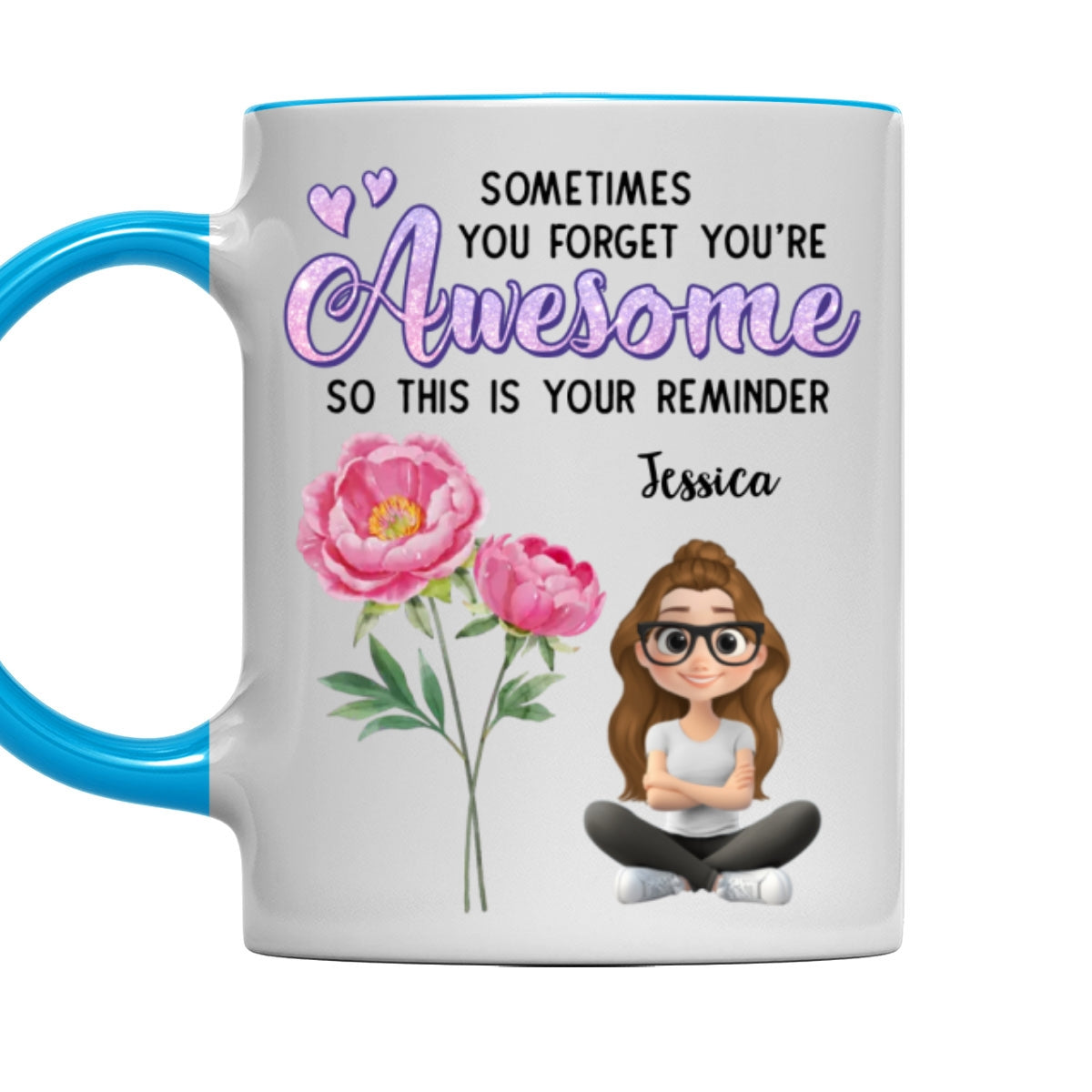 Custom Best Friend, Christmas & Birthday Friendship Keepsake Gift • Reminder Of Greatness For Bestie - Personalized Accent Mug