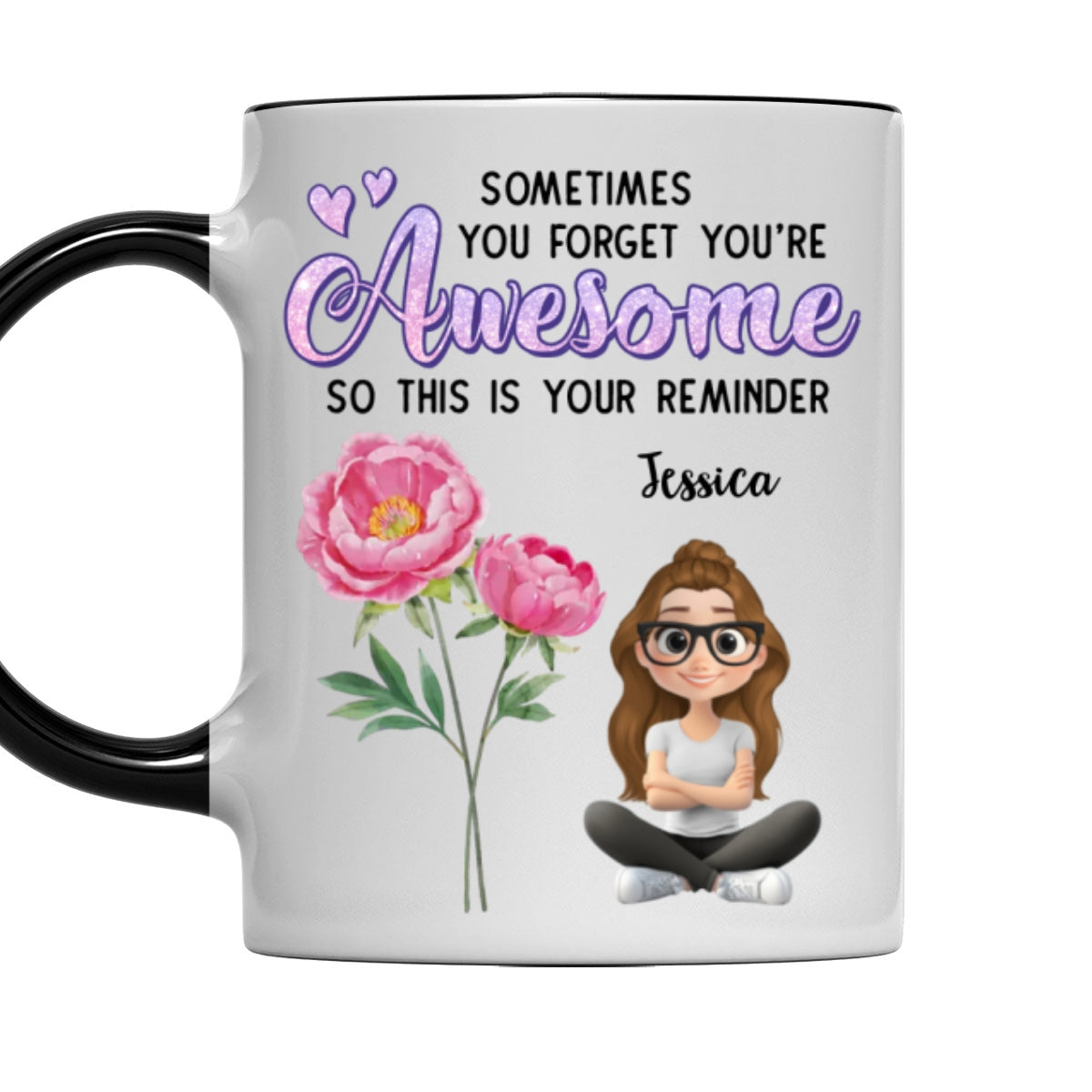 Custom Best Friend, Christmas & Birthday Friendship Keepsake Gift • Reminder Of Greatness For Bestie - Personalized Accent Mug