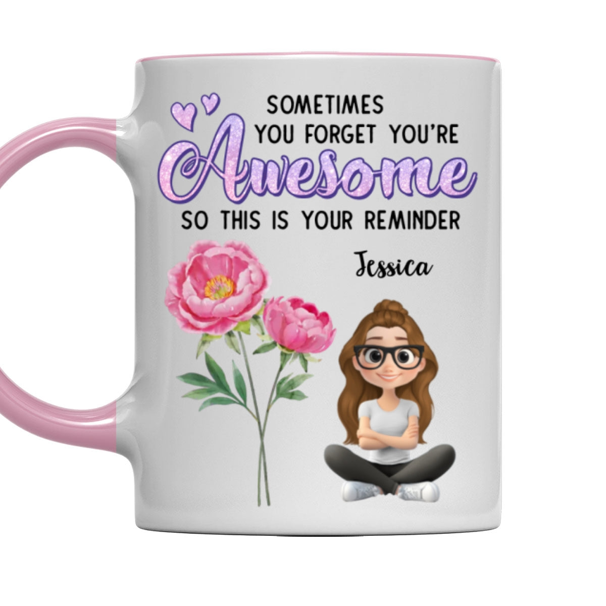 Custom Best Friend, Christmas & Birthday Friendship Keepsake Gift • Reminder Of Greatness For Bestie - Personalized Accent Mug