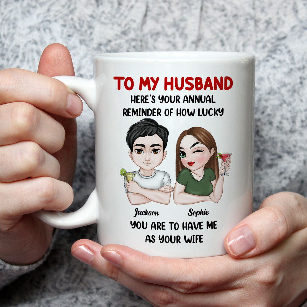 Custom Anniversary Keepsake Gifts For Couple • Your Annual Reminder - Personalized Coffee Mug