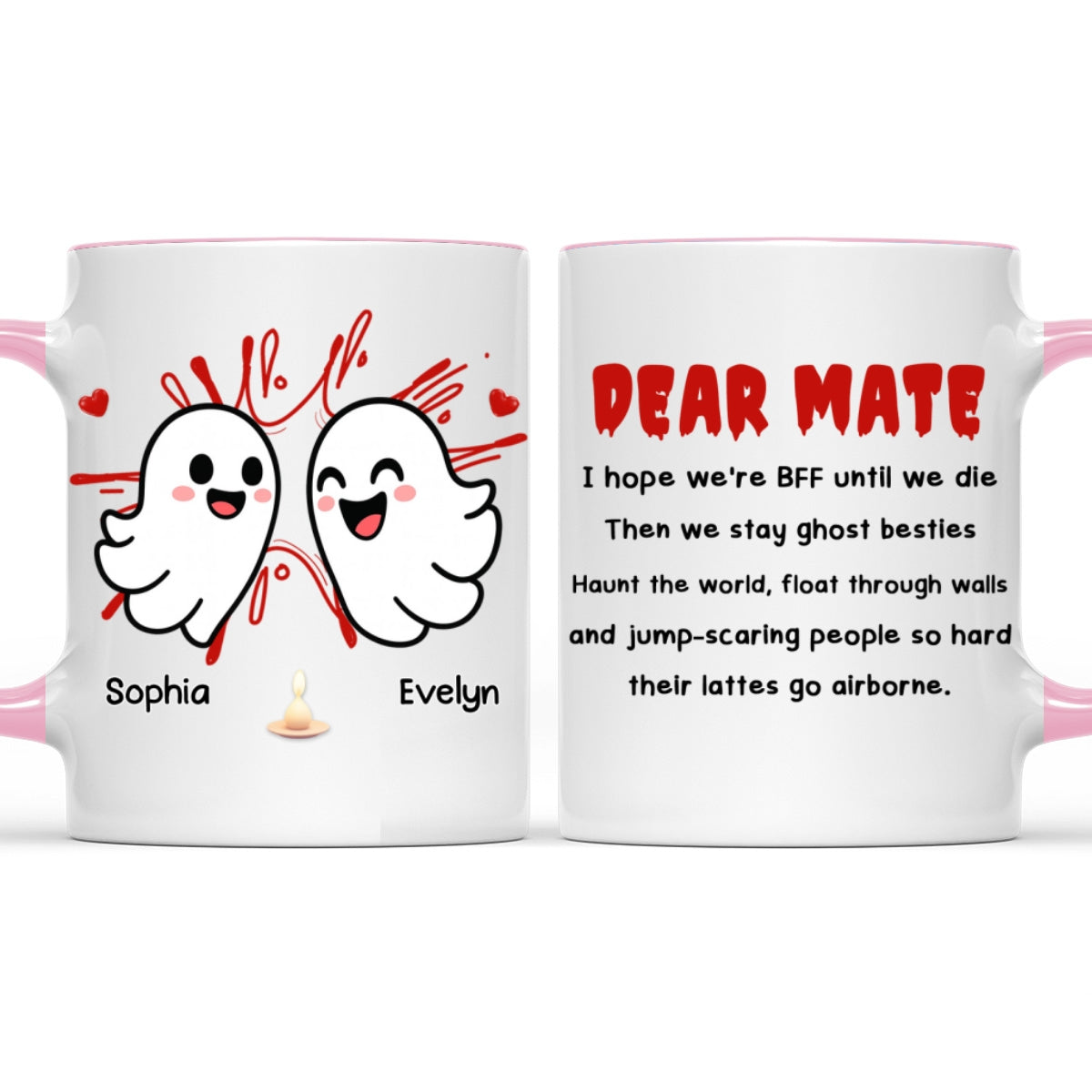 Custom Best Friend, Christmas & Birthday Friendship Keepsake Gift • Until We Die - Personalized Accent Mug