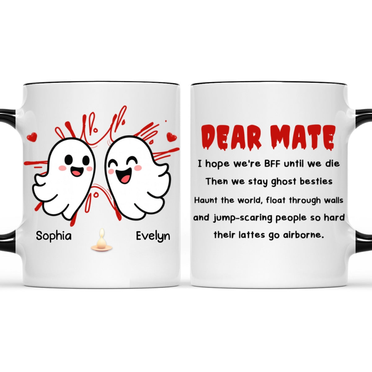 Custom Best Friend, Christmas & Birthday Friendship Keepsake Gift • Until We Die - Personalized Accent Mug