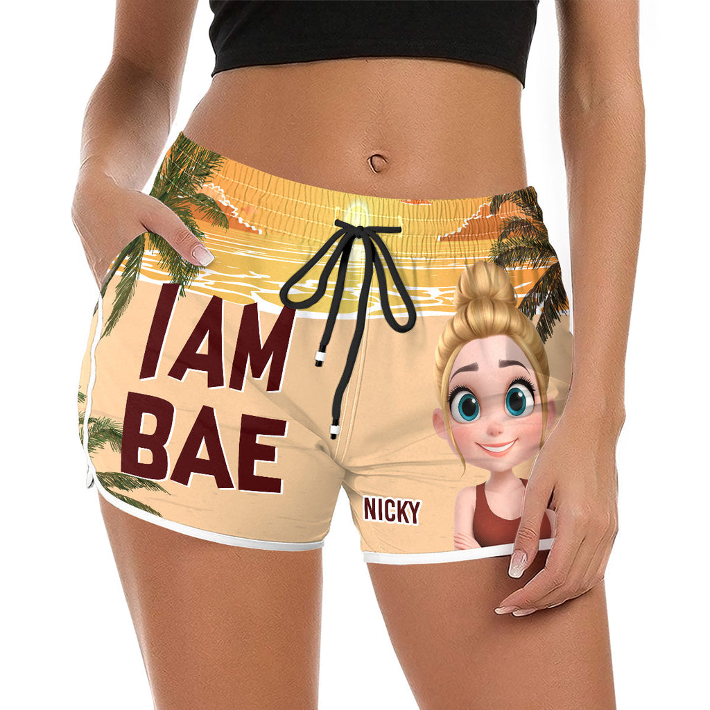 Custom Couple Swim Trunks, Birthday & Summer Gift • Lost In The Sunshine - Personalized Couple Beach Shorts