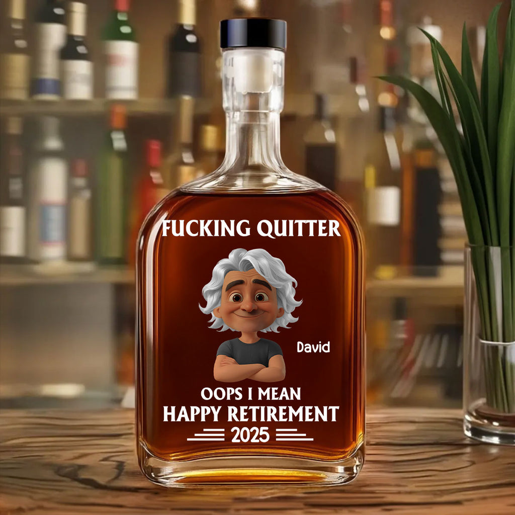 Happy Retirement - Personalized Spirits Decanter