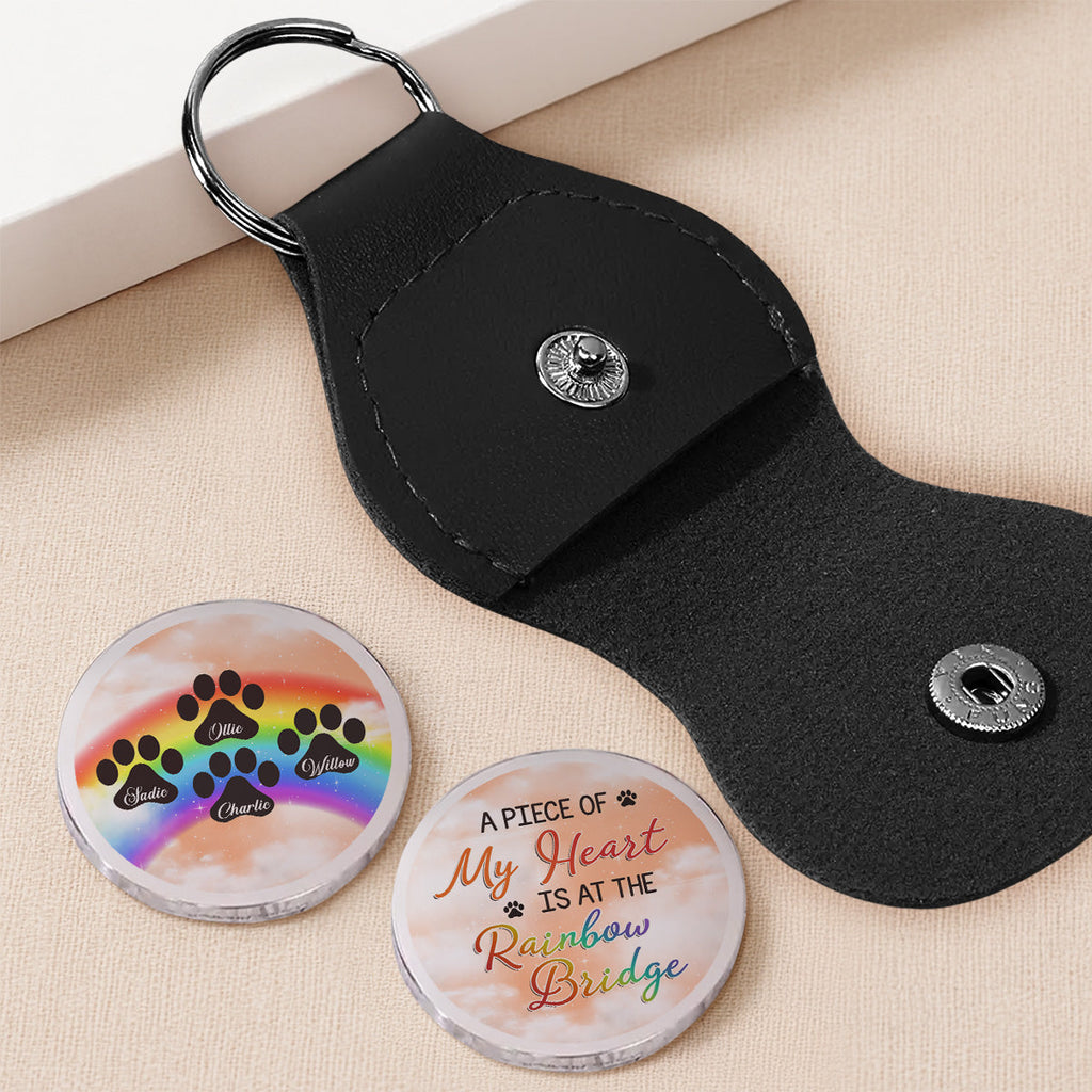 Custom Coin Keychain, Mother's Father's Day Birthday Gift Keepsake • Piece Of My Heat - Personalized Pocket Hug