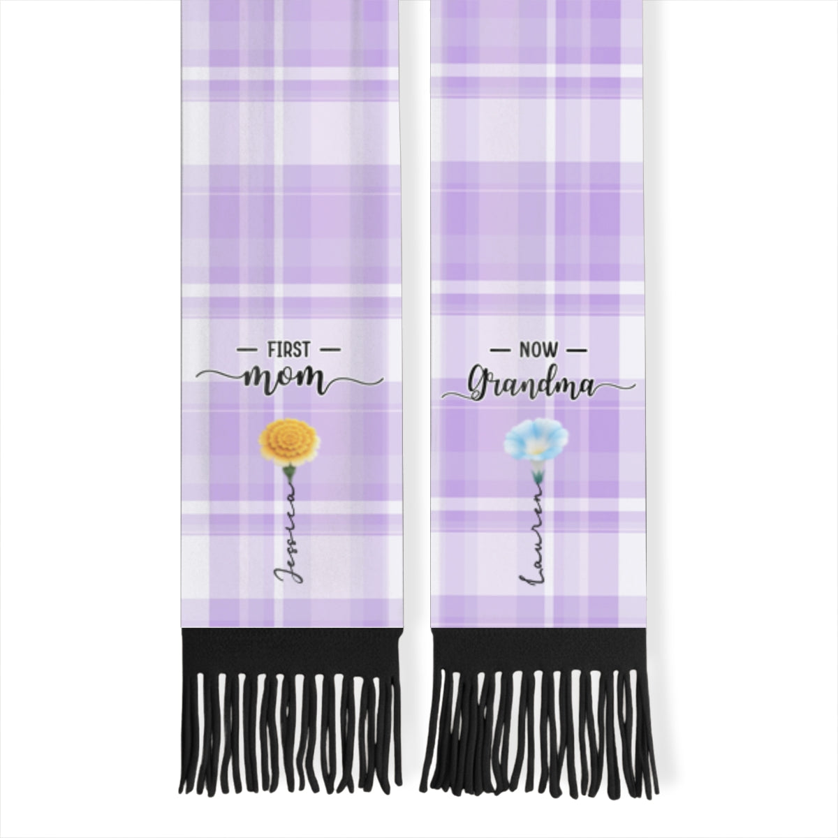 First Mom Now Grandma - Personalized Scarf