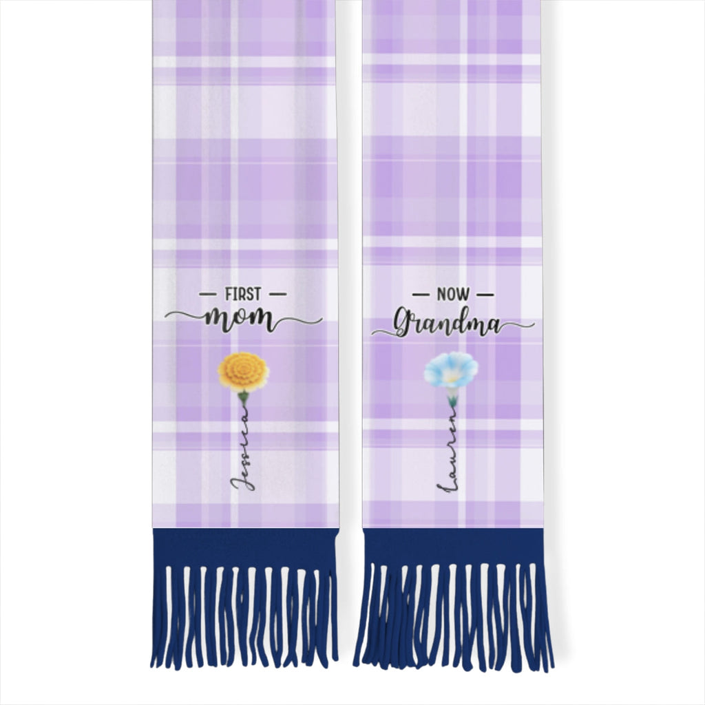 First Mom Now Grandma - Personalized Scarf