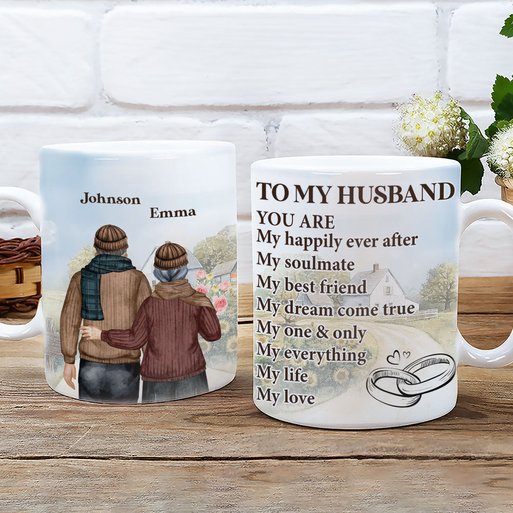 Custom Anniversary Keepsake Gifts For Couple • My Life And My Love - Personalized Coffee Mug