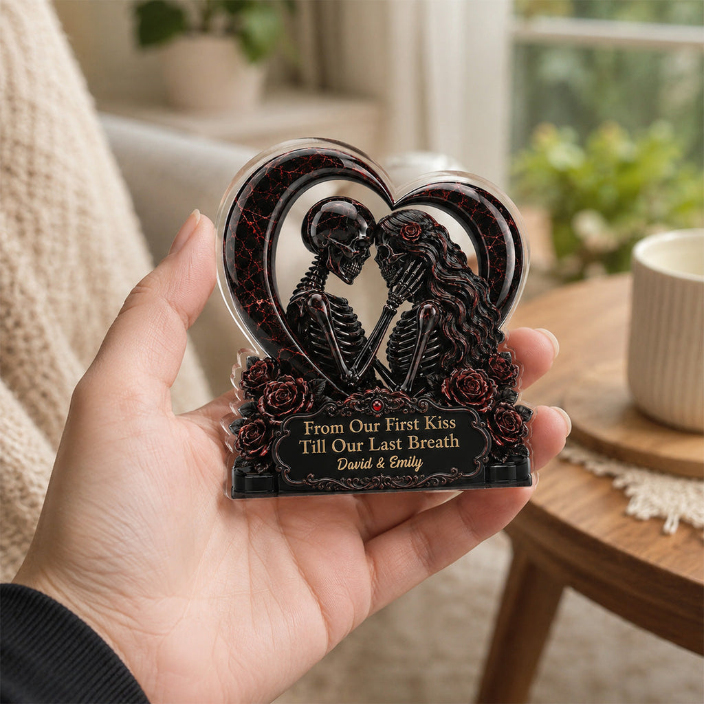 Custom Couple's Decor, Anniversary & Wedding Gift • Till Death Then Forever After - Personalized Acrylic Plaque