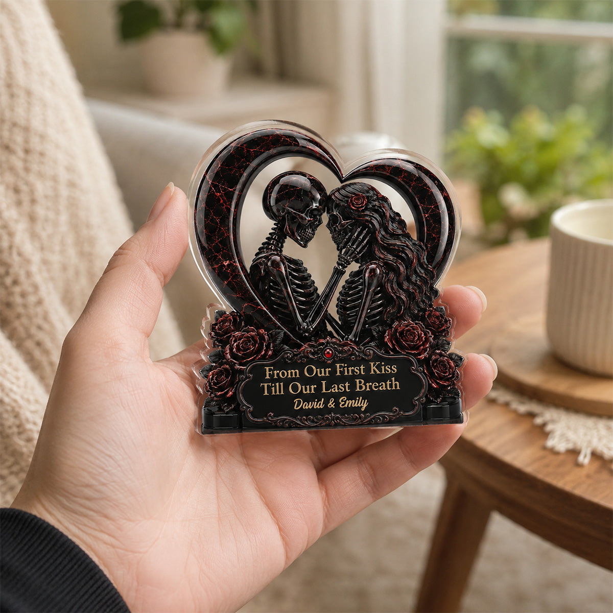 Custom Couple's Decor, Anniversary & Wedding Gift • Till Death Then Forever After - Personalized Acrylic Plaque