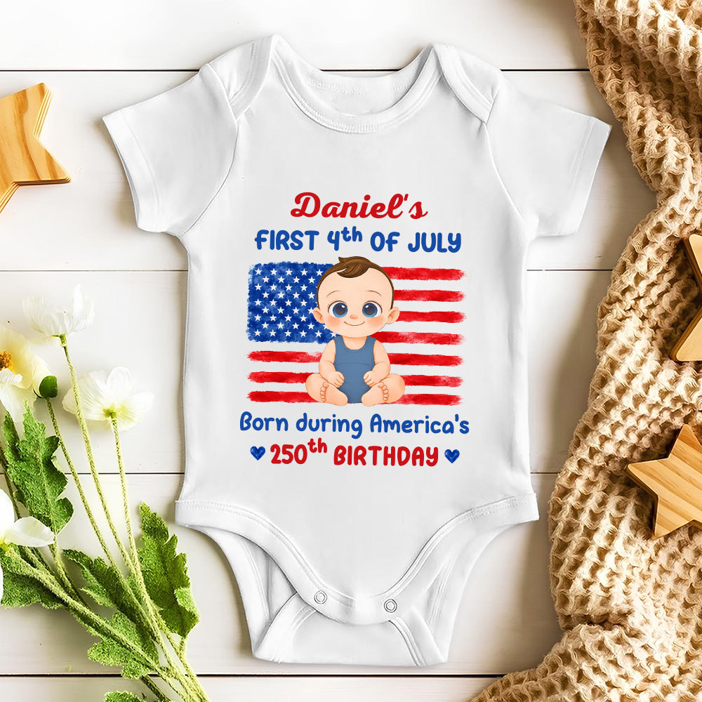 Baby First Freedom - Personalized Baby Onesie