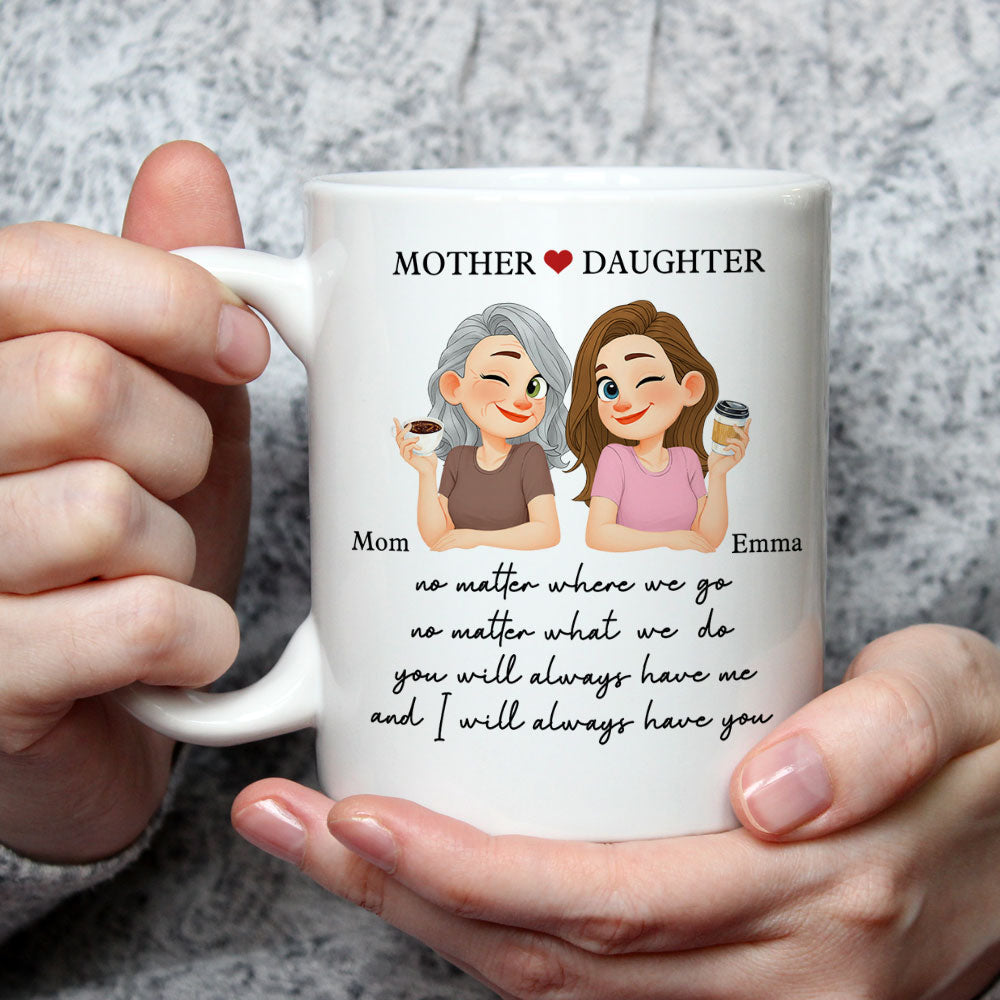 Custom Mother's Day Gift for Mom & Grandma • You Will Always Have Me Mom - Personalized Coffee Mug