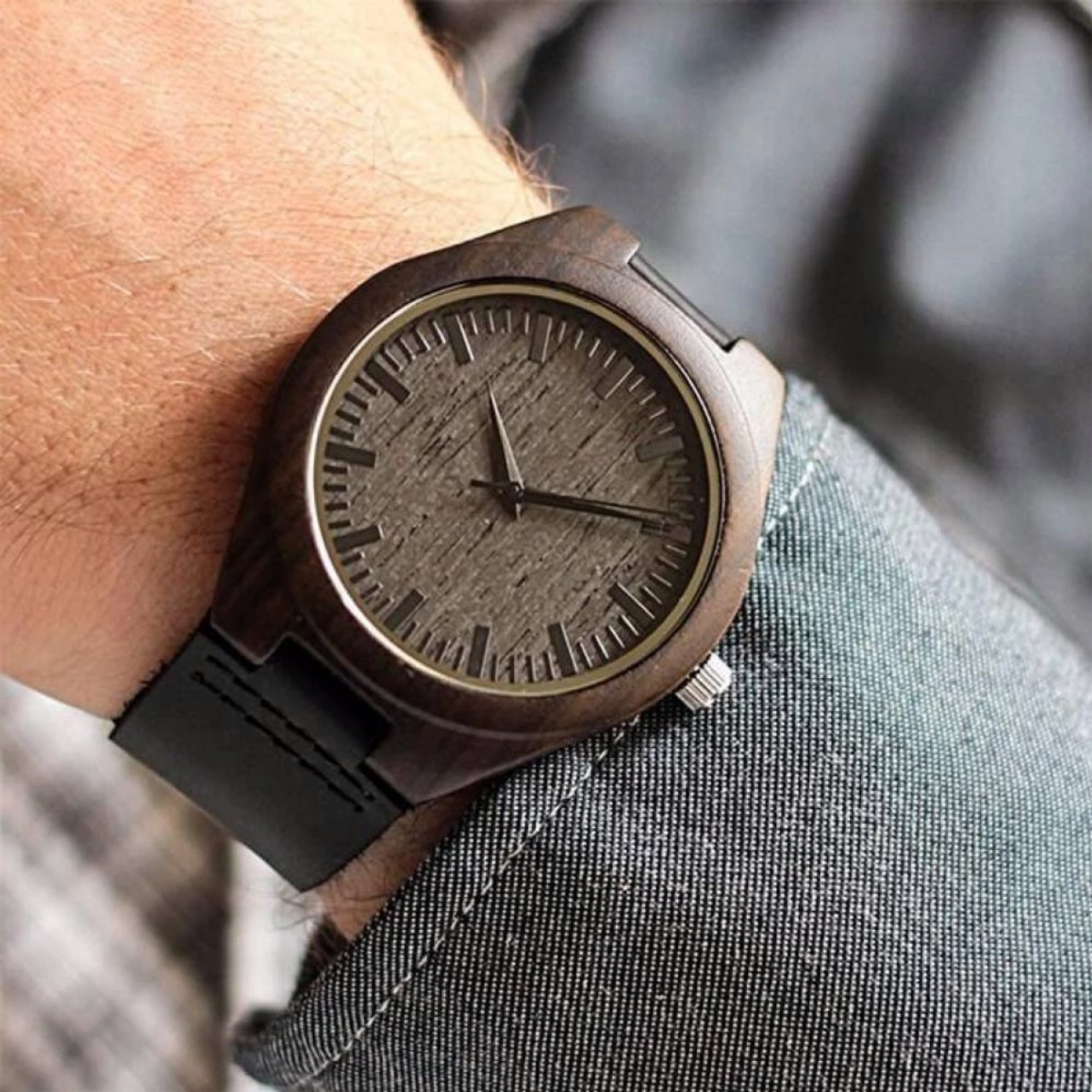 Love You Truly Through - Personalized Wood Watch