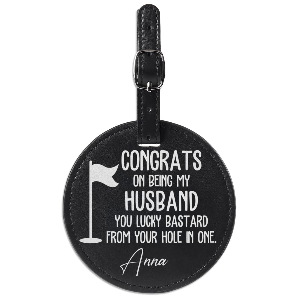 Congrats On Being My Husband - Personalized Golf Tee Bag