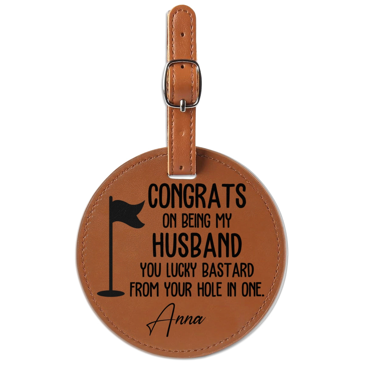 Congrats On Being My Husband - Personalized Golf Tee Bag