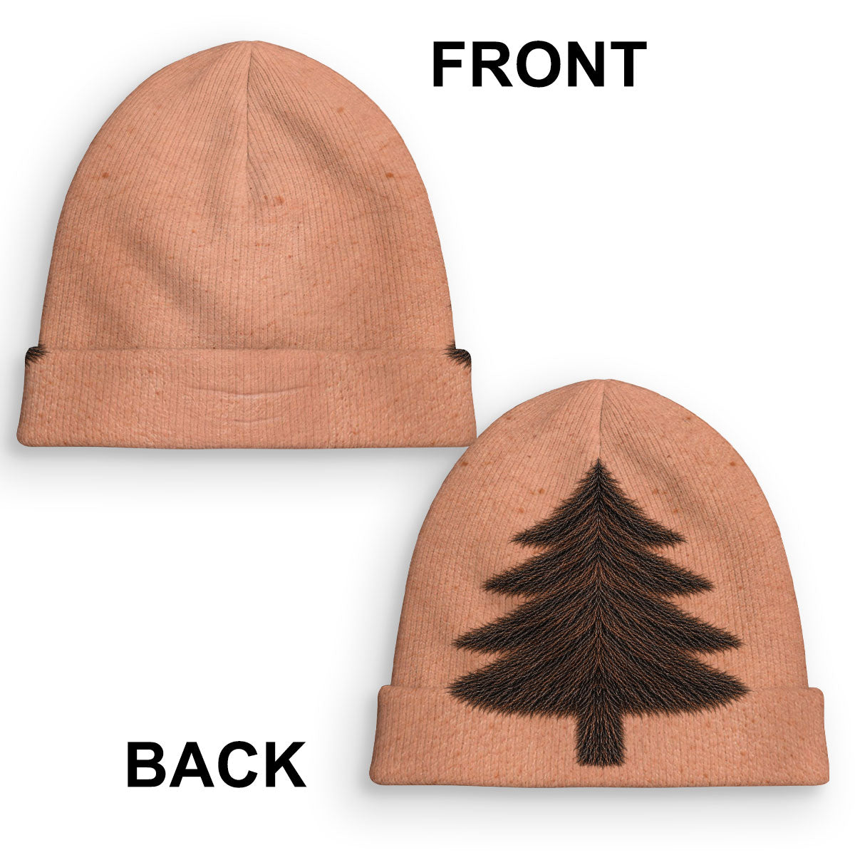Christmas Tree - Personalized Knit Beanie Hat