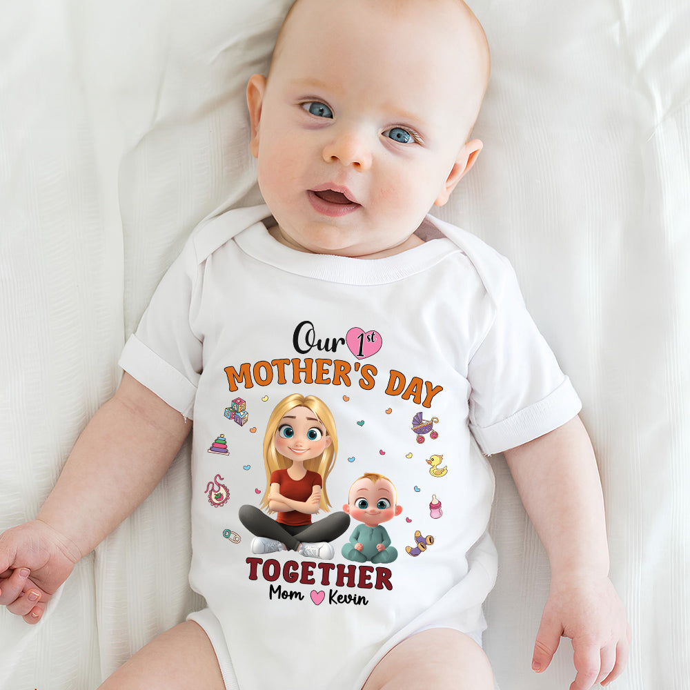 Our 1st Mothers Day Together - Personalized Onesie