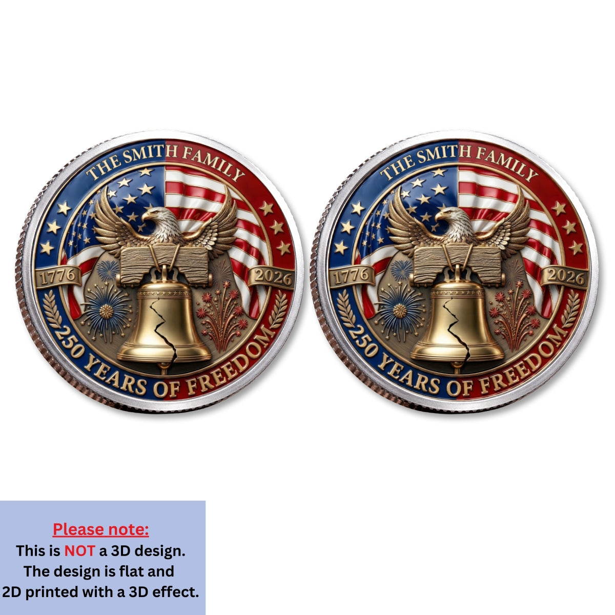 A Legacy Of Freedom - Personalized Commemorative Keepsake Coin