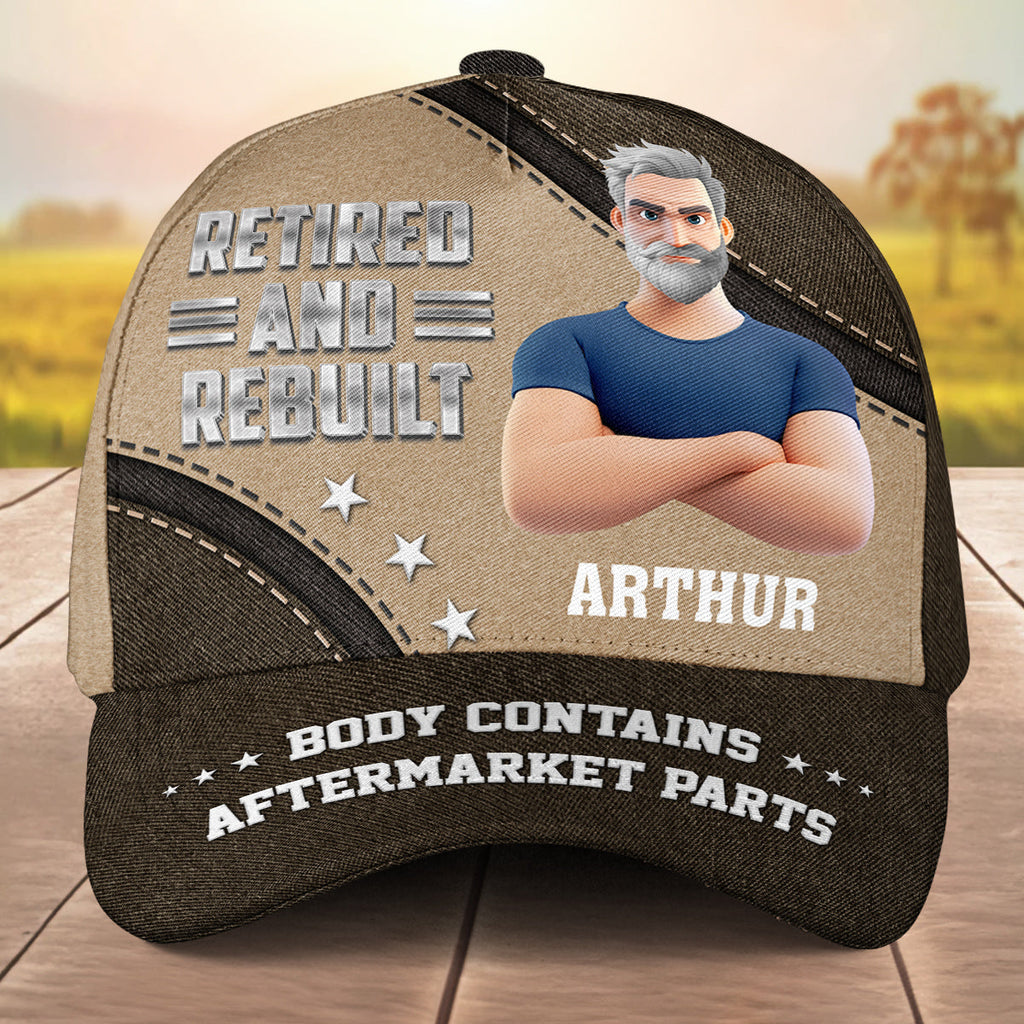 Retired And Rebuilt - Personalized Classic Cap