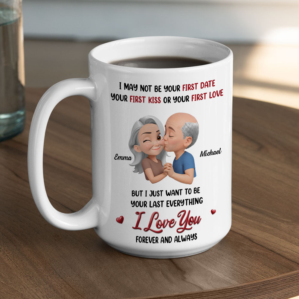 Custom Anniversary Keepsake Gifts For Couple • Not Your First Date Or First Kiss - Personalized Coffee Mug