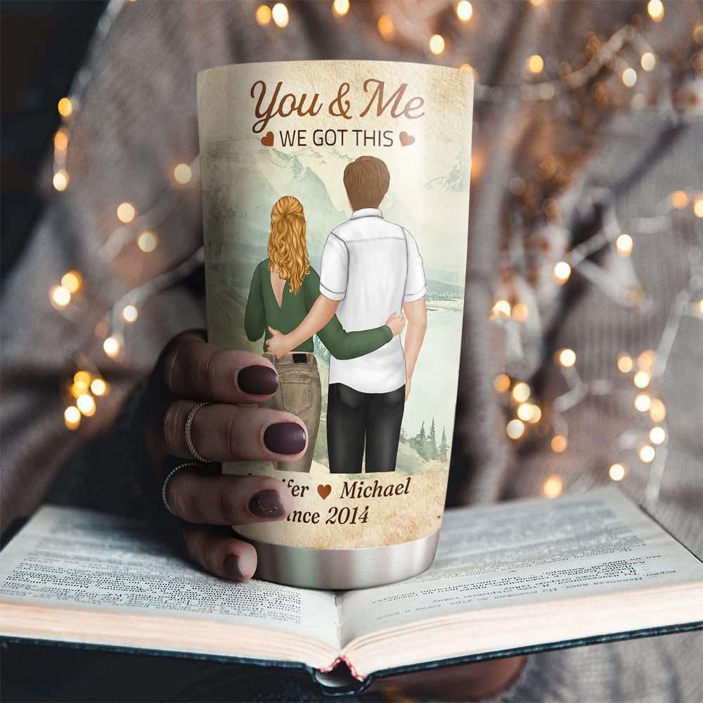 Custom Christmas Anniversary Gifts For Couple • My Life With You - Personalized Tumbler