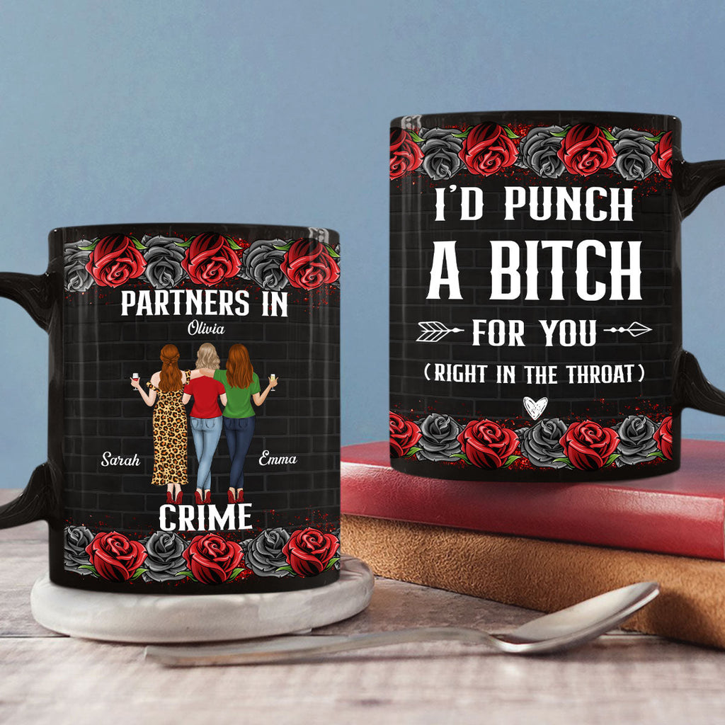 Custom Best Friend, Christmas & Birthday Friendship Keepsake Gift • Partner In Crime - Personalized Coffee Mug