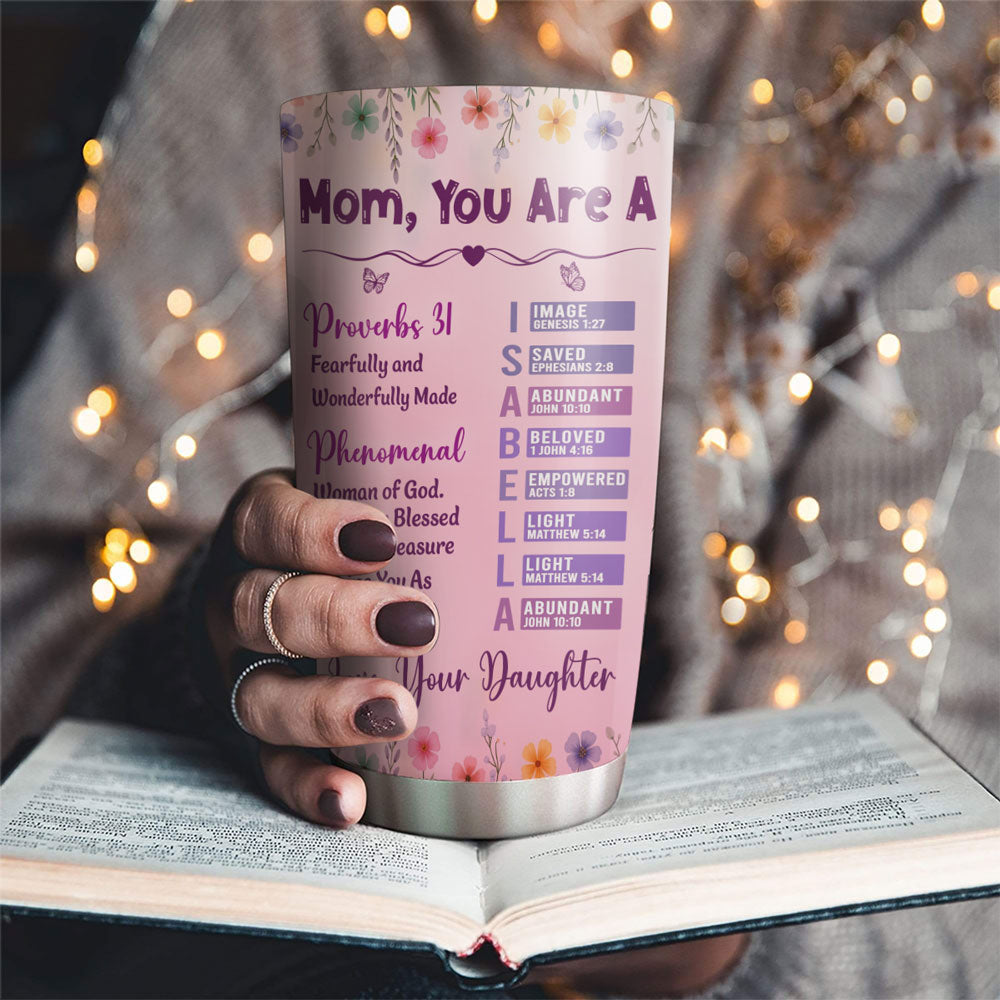 Custom Christmas Birthday Gifts For Mom • Fearfully And Wonderfully Made - Personalized Tumbler