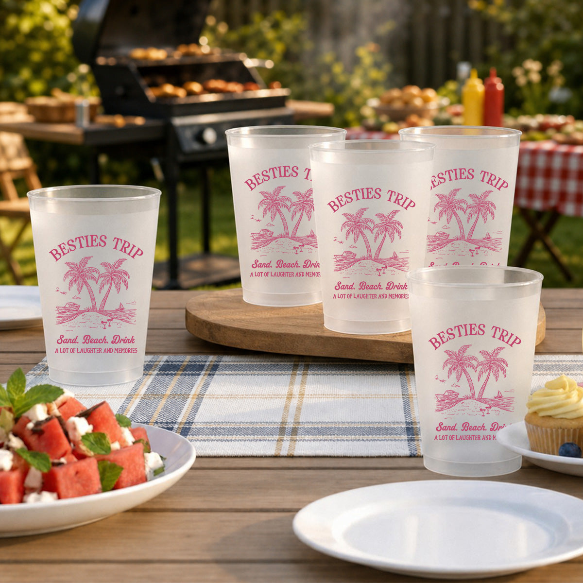 Friends Trip - Personalized Frosted Cup