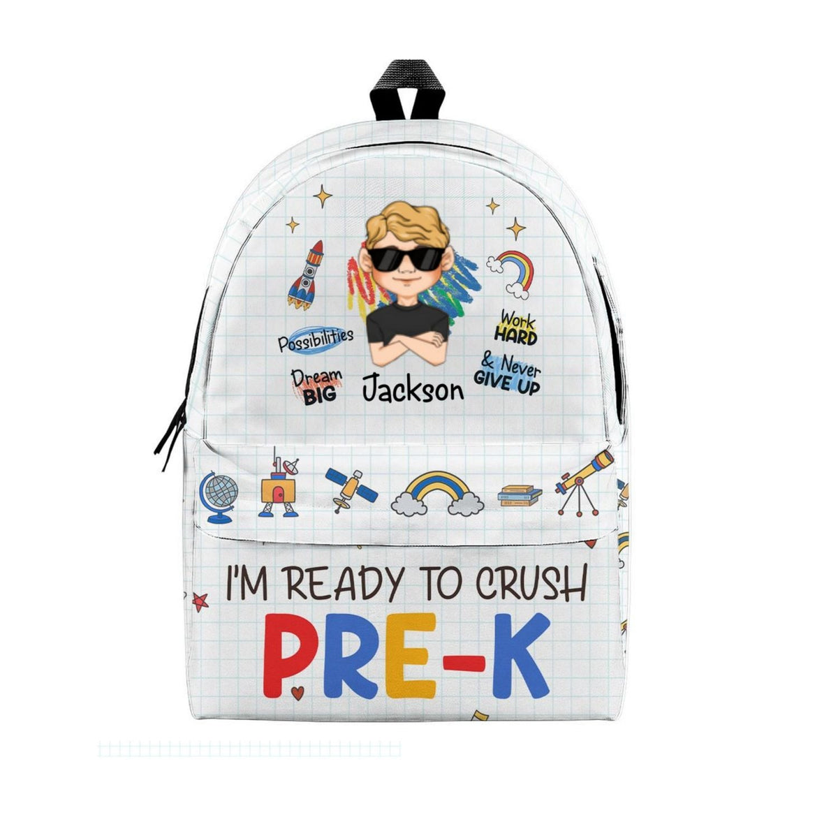 Ready To Crush School - Personalized Backpack