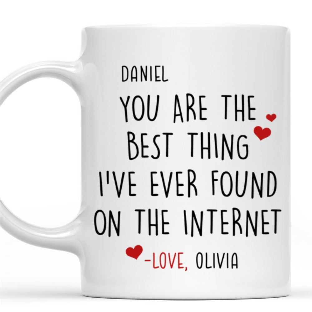 Custom Anniversary Keepsake Gifts For Couple • Best Click I Ever Made - Personalized Coffee Mug