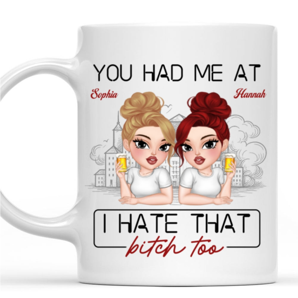 Custom Best Friend, Christmas & Birthday Friendship Keepsake Gift • Haters Make The Best Friends - Personalized Coffee Mug