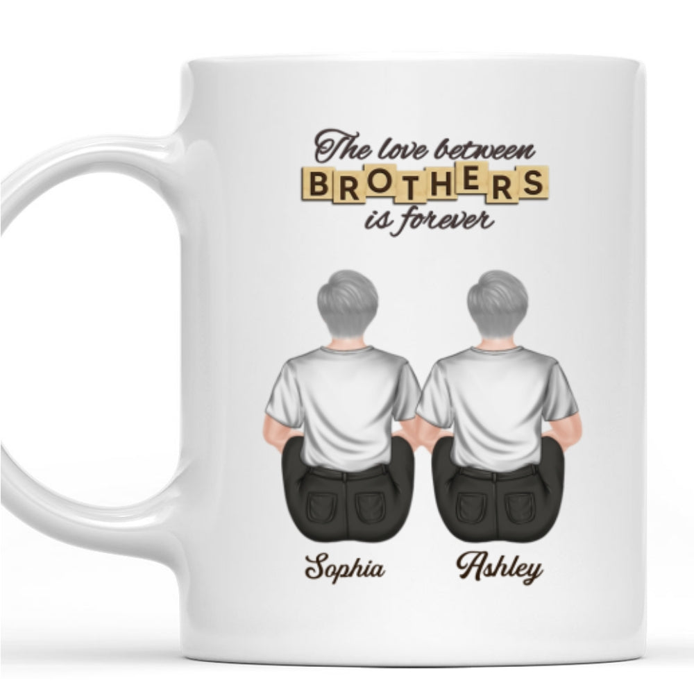 Custom Christmas & Birthday Keepsake Gift • The Love Between Brothers And Sister - Personalized Coffee Mug