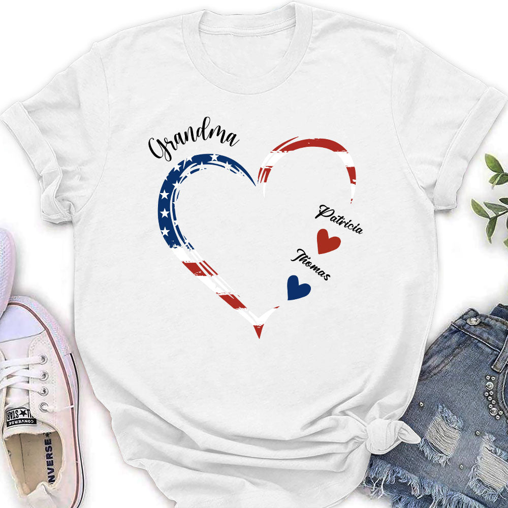 Custom Christmas & Birthday Gift for Grandma • A Garden Of Love - Personalized Women's T-shirt
