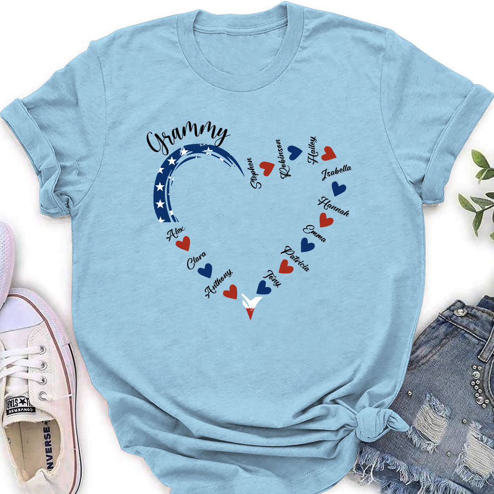 Custom Christmas & Birthday Gift for Grandma • A Garden Of Love - Personalized Women's T-shirt