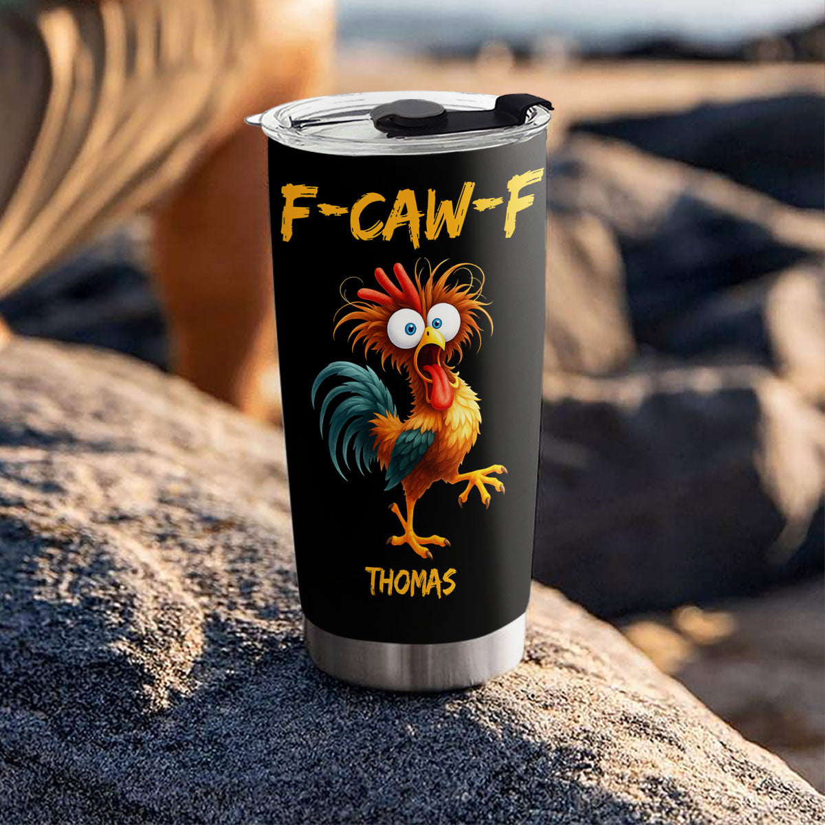 Custom Christmas Birthday Gifts For Friend, Coworker • FCAWF Chicken Humor - Personalized Tumbler