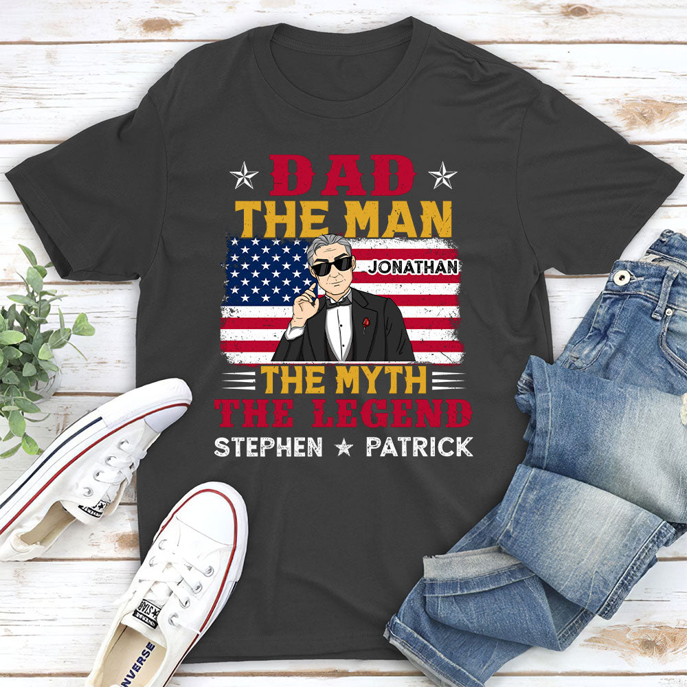 Custom Christmas & Birthday Gift for Dad, Grandpa • Dad You Are The Legend - Personalized Shirt