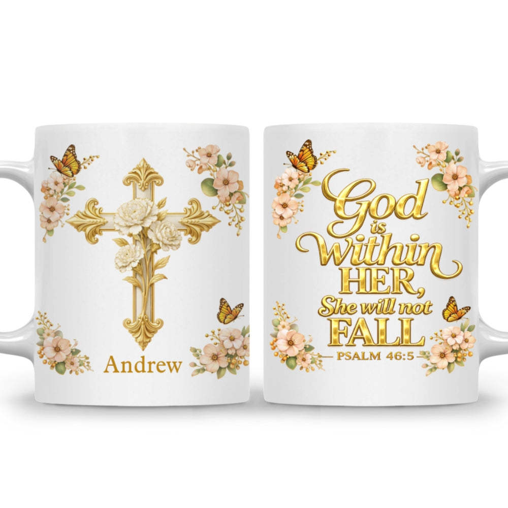 Custom Christmas & Birthday Gift for Daughter • You Will Not Fall - Personalized Coffee Mug