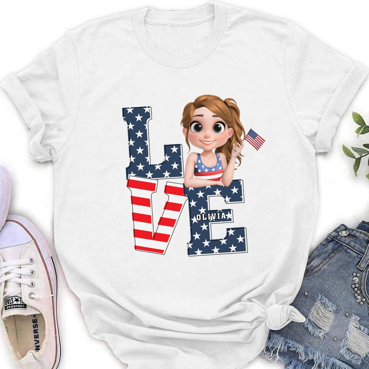 Custom Christmas & Birthday Keepsake Gift • Love Peace - Personalized Shirt
