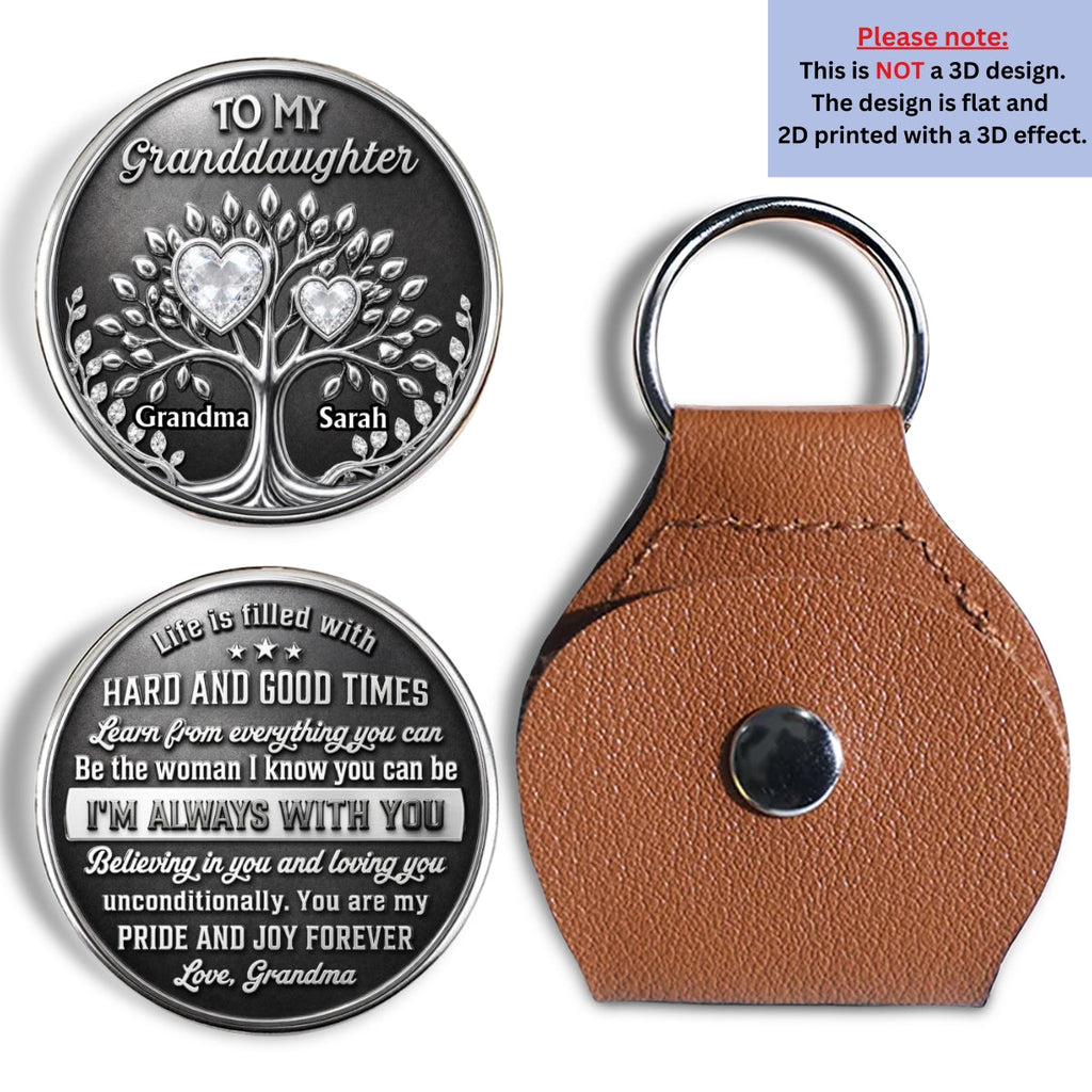 Custom Coin Keychain for Son, Father's Day Birthday Gifts • Loving You - Personalized Pocket Hug