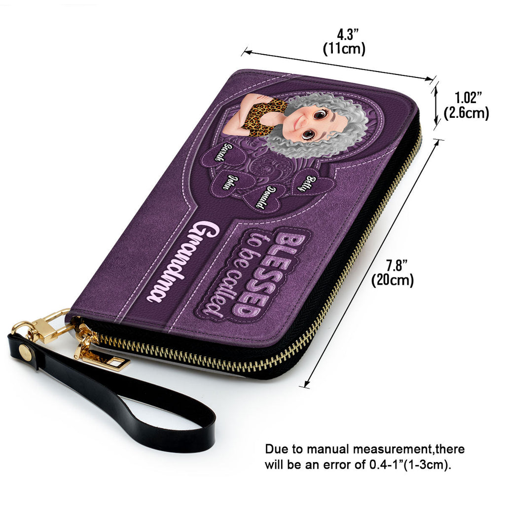 Blessed Mimi - Personalized Leather Wallet