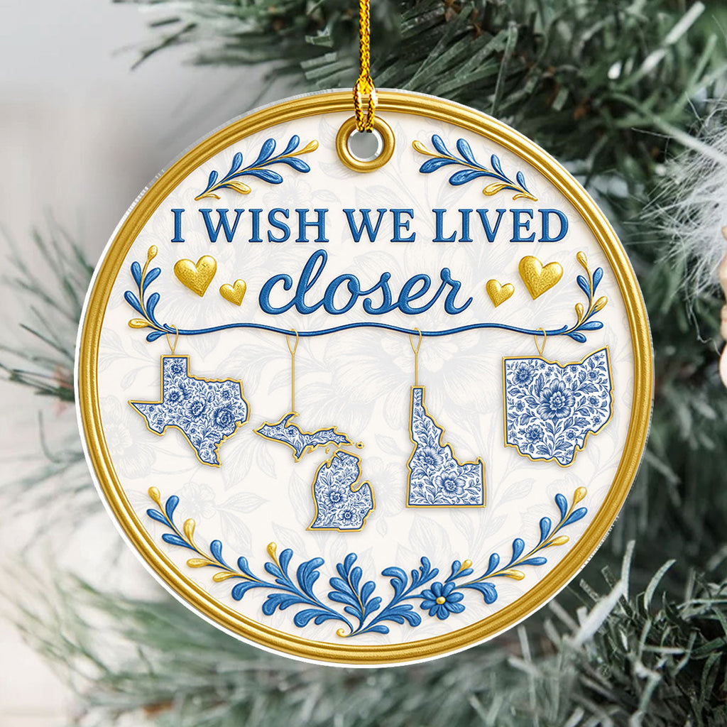 Custom Friendship Christmas Ornament, Best Friend Gift •  Congrats On Being My Besties - Personalized Acrylic Ornament