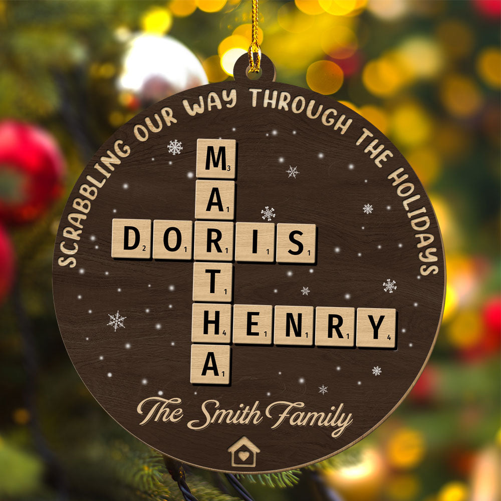 Custom Family Ornament, Christmas Gift for Family Members •  The Best Part Of Christmas - Personalized Wood Ornament