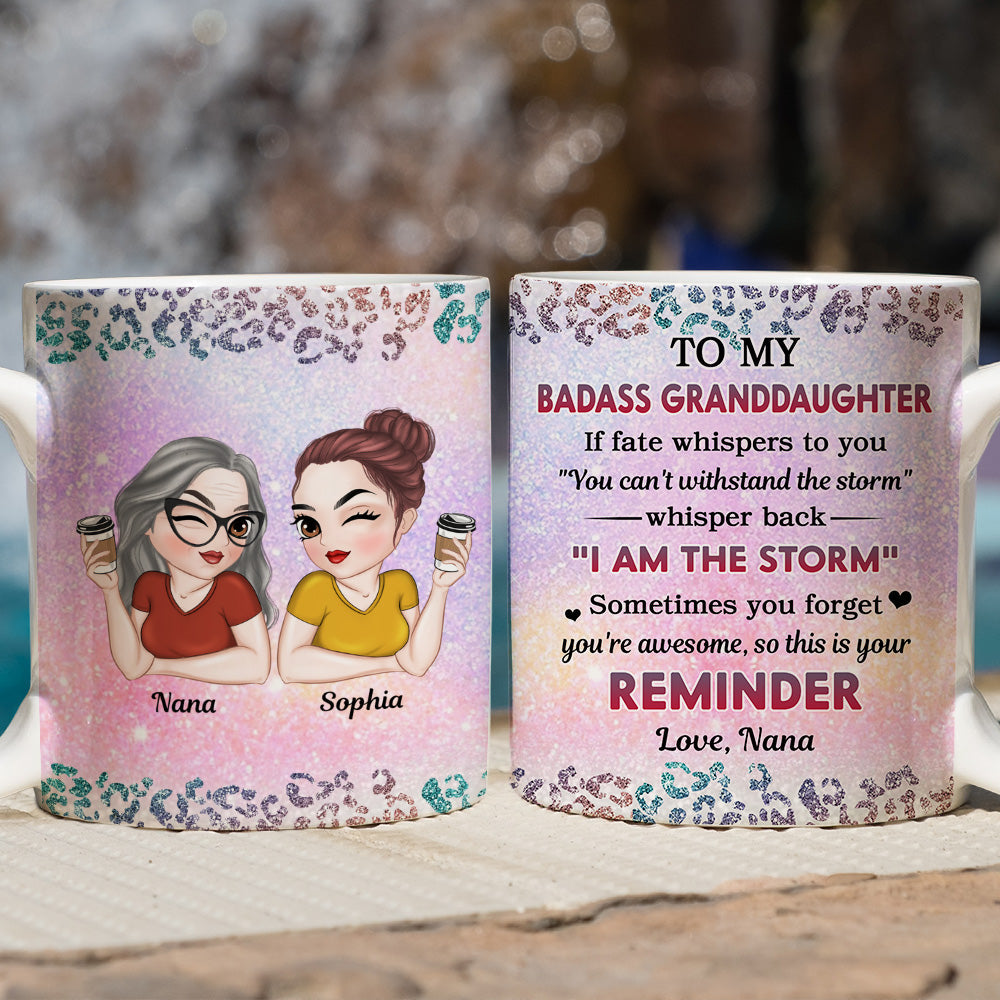 Custom Christmas & Birthday Gift for Daughter • My Brave Granddaughter - Personalized Coffee Mug