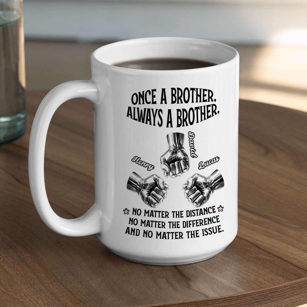 Custom Christmas & Birthday Gift For Brother • Always My Brother - Personalized Coffee Mug