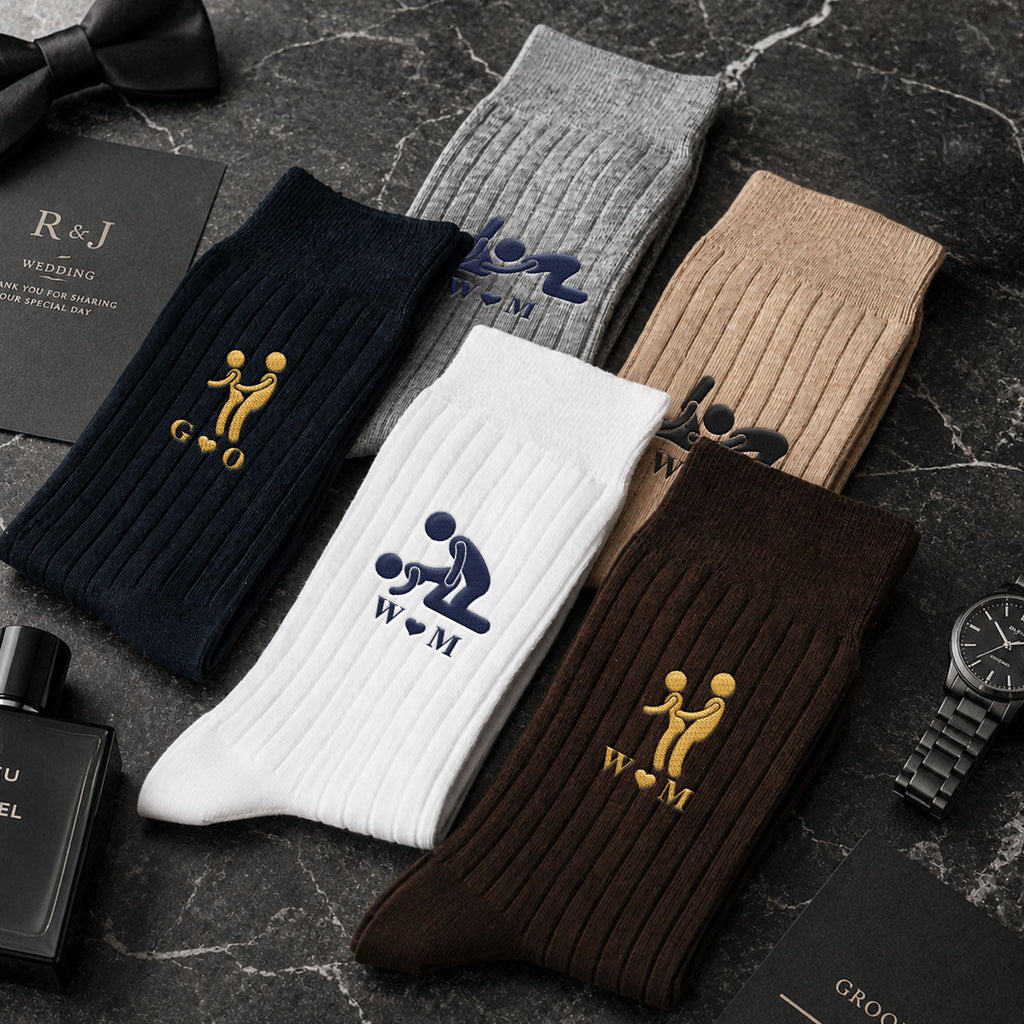 Naughty Couple - Personalized Men Socks