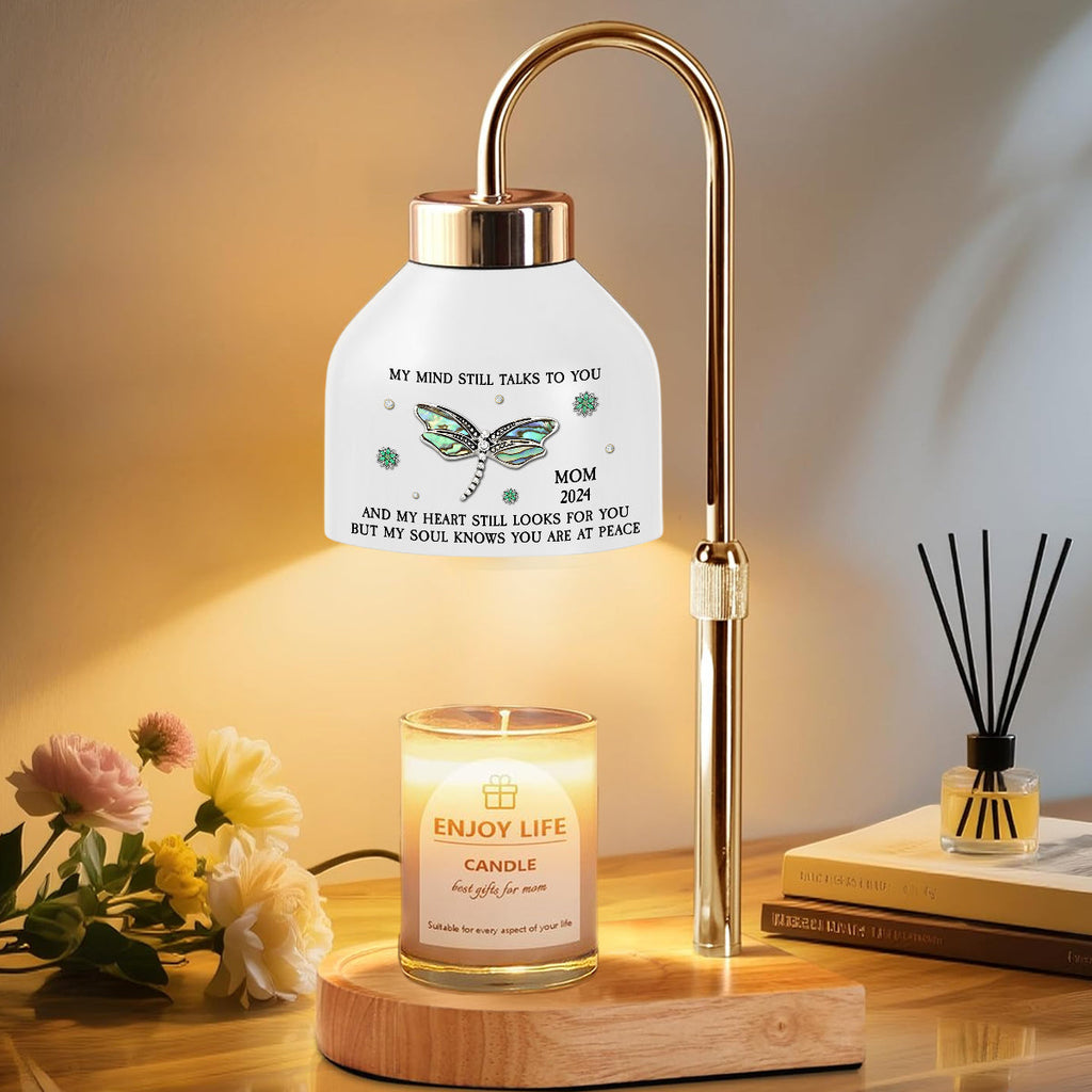 Dragonfly My Mind My Heart My Soul - Personalized Candle Warmer Lamp