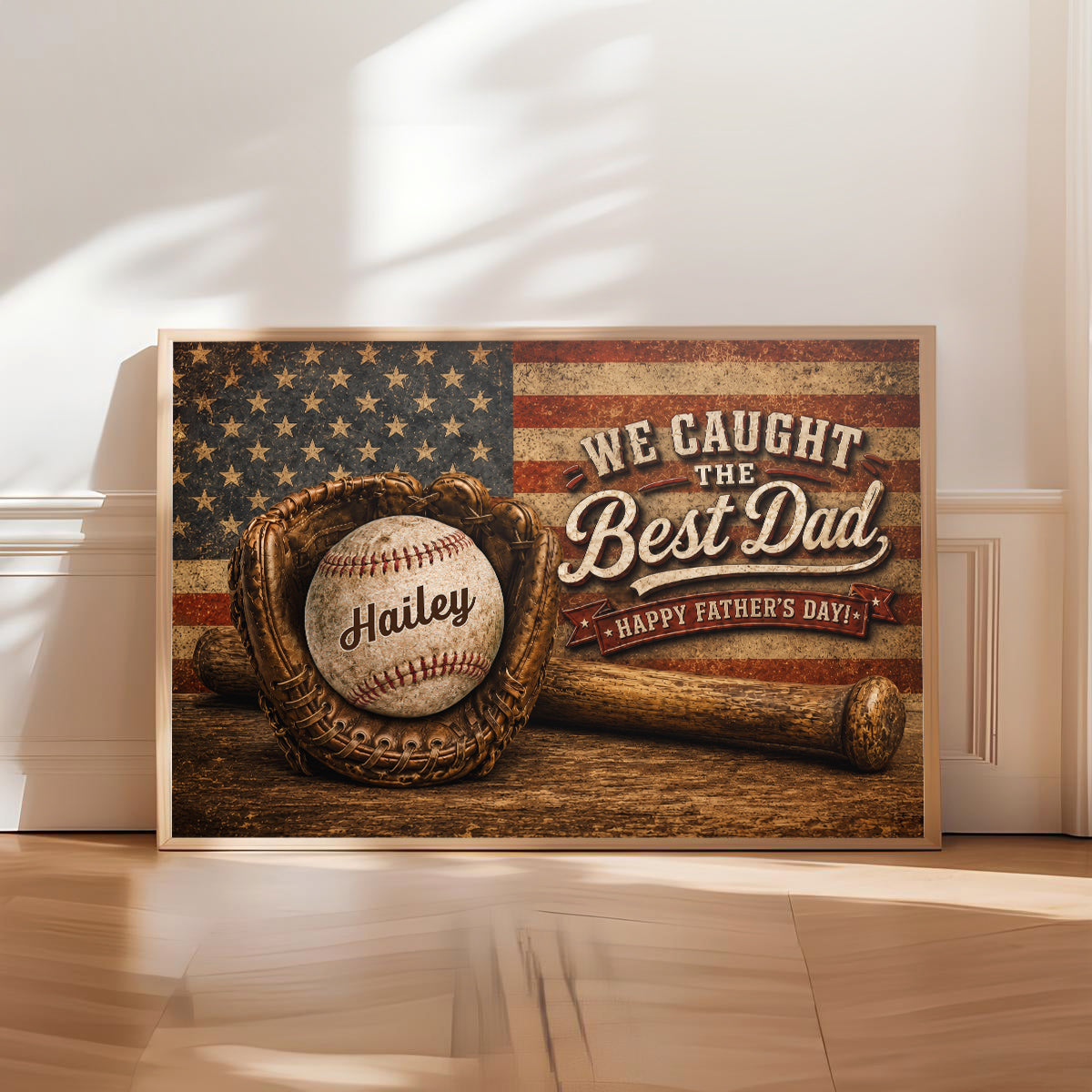 We Caught The Best Dad Ever - Personalized Poster