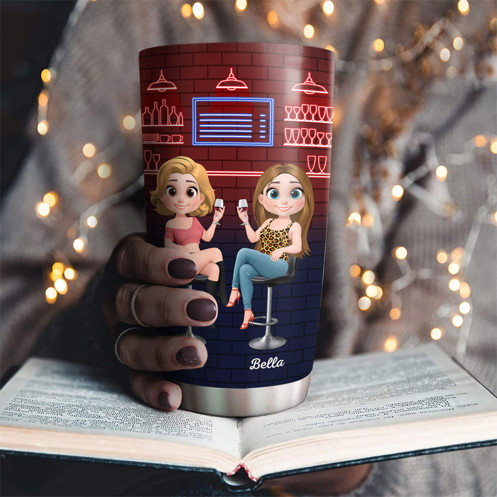 Custom Christmas Birthday Gifts For Best Friend • Alcohol Best Friends - Personalized Tumbler