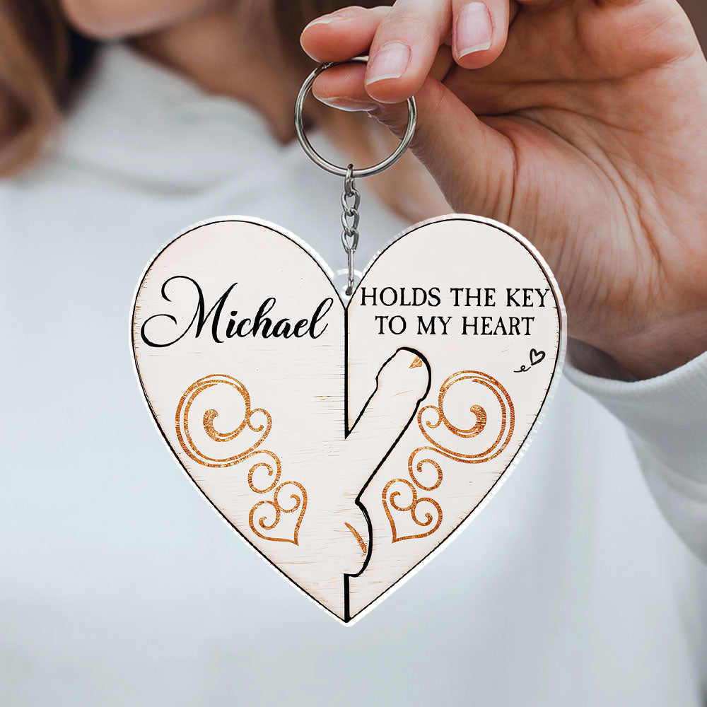 You Hold The Key To My Heart - Personalized Acrylic Keychain