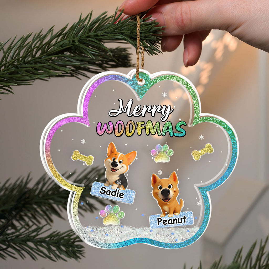 Custom Keepsake Christmas Ornament •  We And Snow - Personalized Acrylic Shaker Ornament